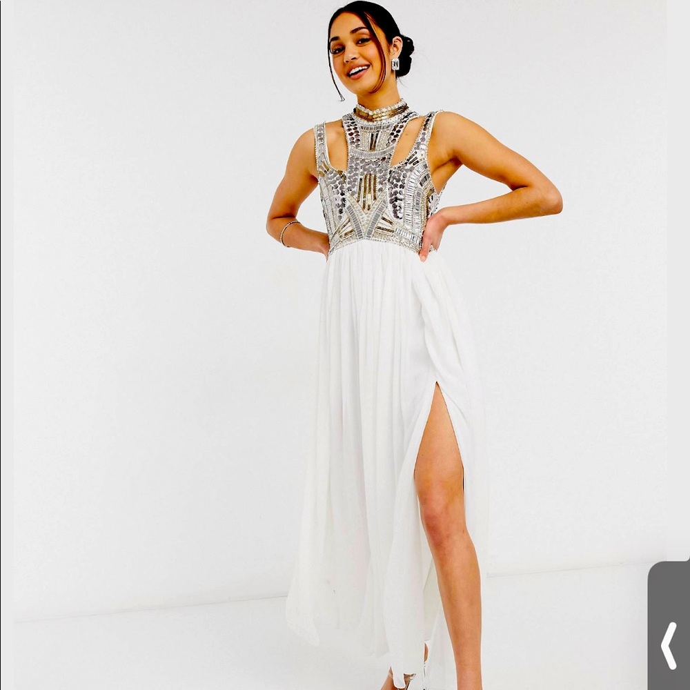 ASOS dress sequin top dress size 14